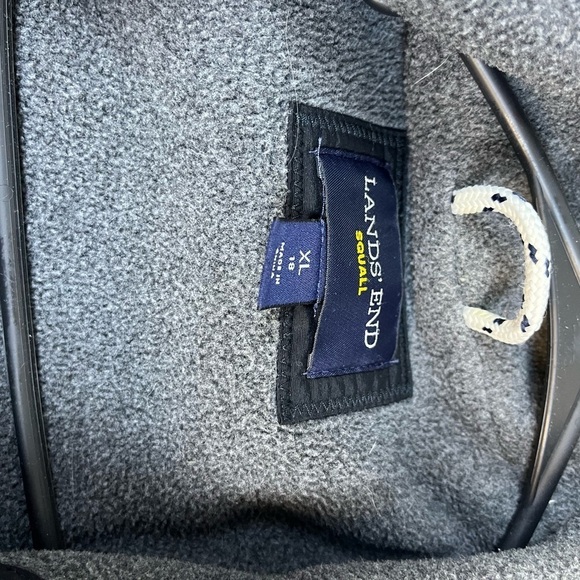 Land's End The Squall Women's Jacket Waterproof Black XL - Picture 2 of 6